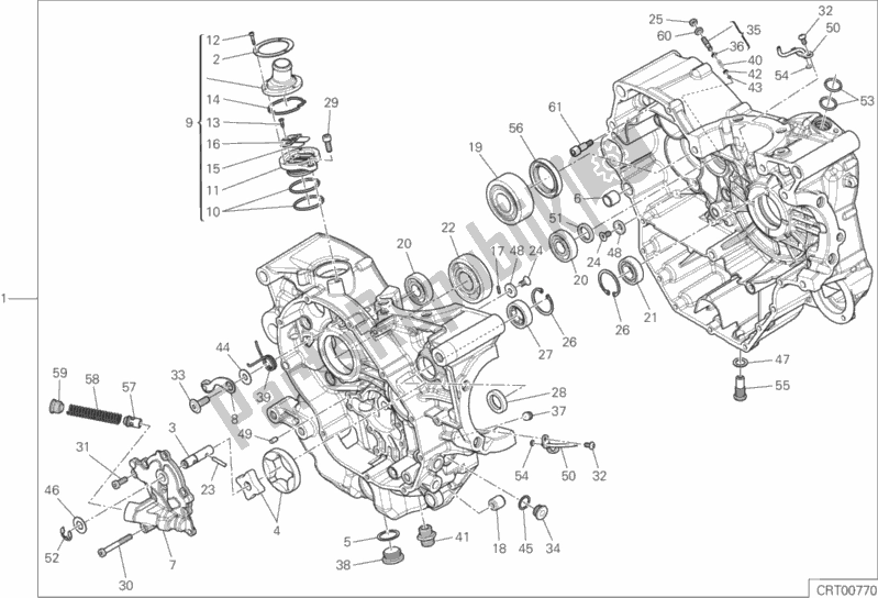 Tutte le parti per il 010 - Coppia Semicarter del Ducati Monster 821 Stealth USA 2019